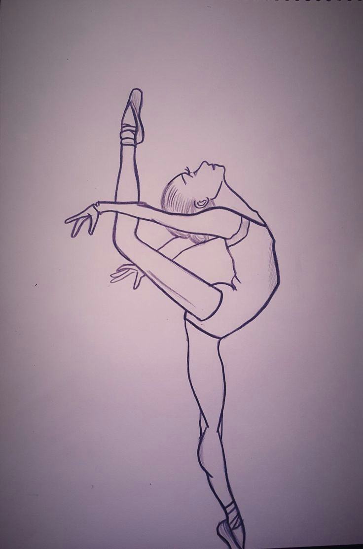 How to Draw A Dancer Easy Drawing Drawing Art In 2019 Ballet Drawings Drawings