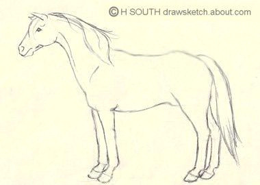 5fb697bd245b883c6cc2090113554f77 horse drawings animal drawings jpg
