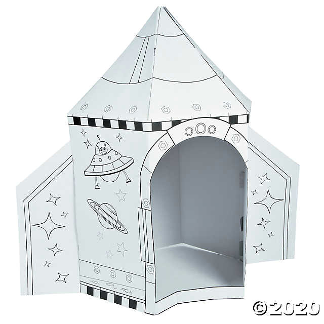 color your own rocket ship playhouse 13669856