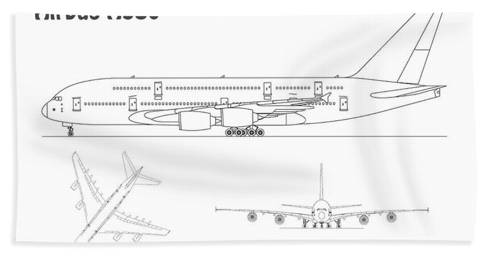 airbus a380 airplane blueprint drawing plans or schematics with design outline for the airbus a38 jose elias sofia pereira jpg