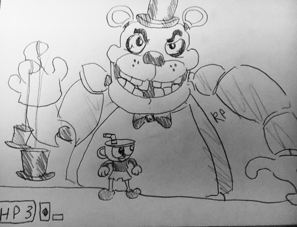 cuphead x fnaf by rainicornpupsters dbqg6sc fullview jpg