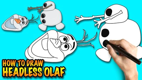 How to Draw Olaf Easy Pinterest