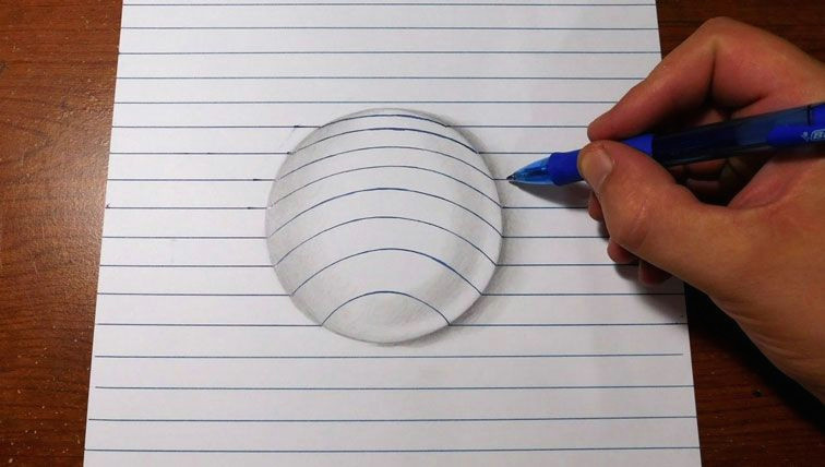 How to Make 3d Drawings On Paper Easy How to Draw Bubble On Paper 3d Art Trick Contour and Line