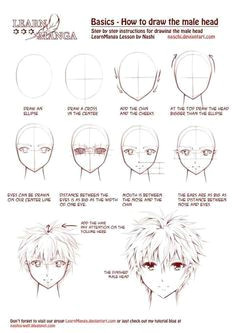 Learn Draw Anime Characters How to Draw Anime Faces Boy In 2019 Manga Drawing