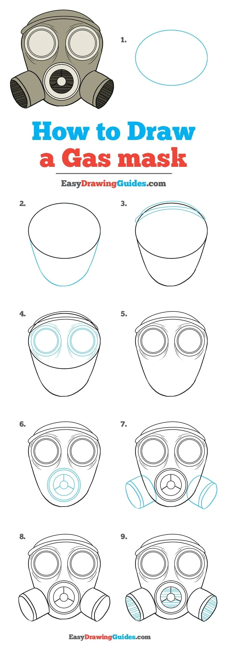 Mask Drawing Easy How to Draw A Gas Mask Draw Zeichnungsanleitung Ideen