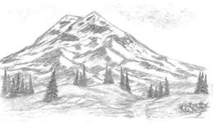 Mountain Easy Drawing Simple Nature Drawings Bing Images Mountain Drawing