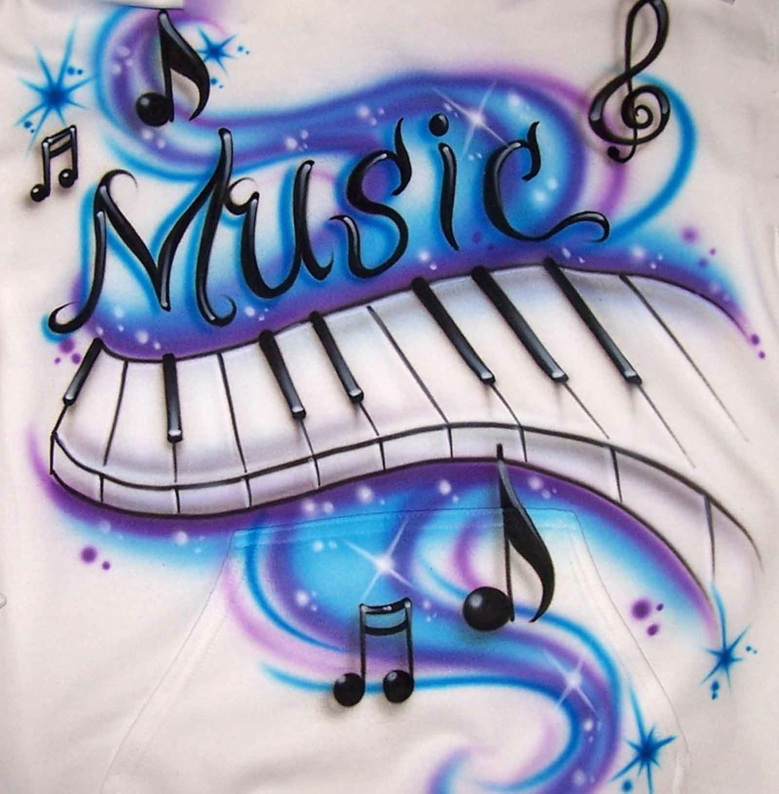 Music Notes Easy Drawing Graffiti Music Notes Ar Music Notes Art Music Wallpaper