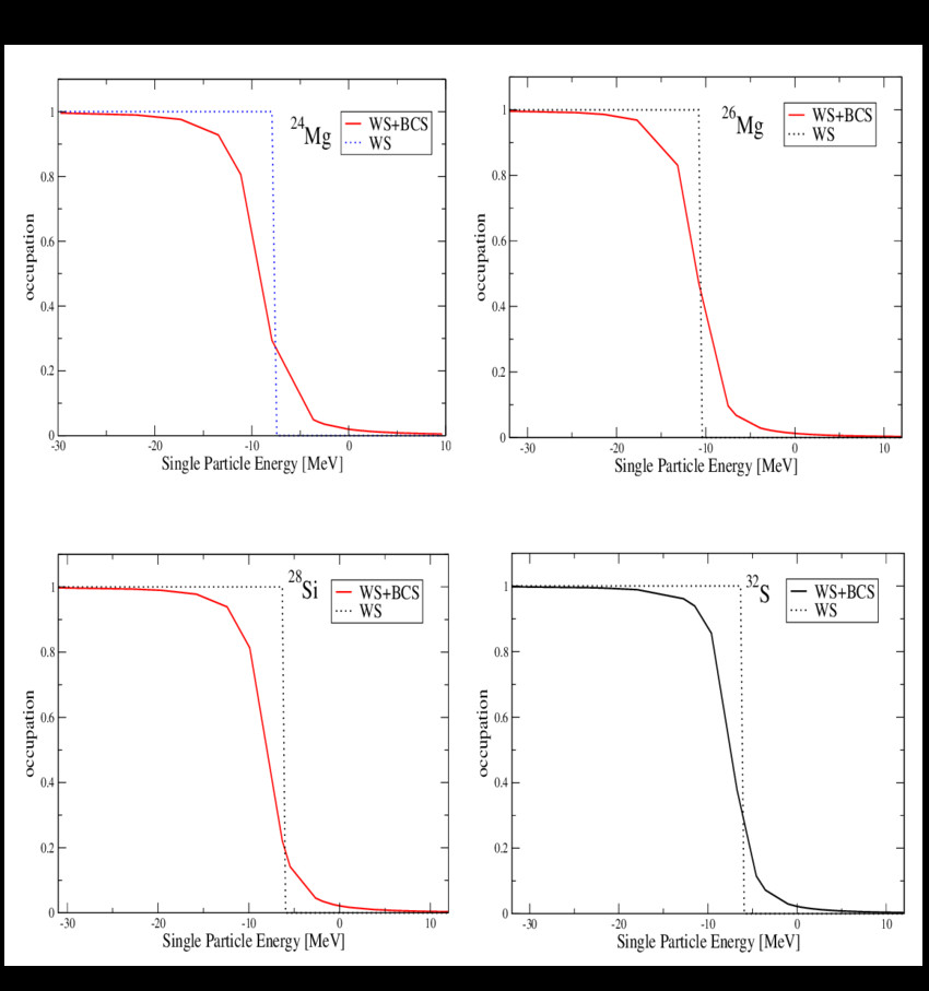 proton occupation probabilities near the fermi surface for the nuclei 24 12 mg 26 12 mg png