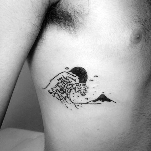 50 simple wave tattoo designs for men water ink ideas 3 jpg
