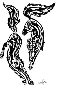 48daeacbb79716c7bf30c69f152a23d2 tattoos tribal wolf tattoos jpg