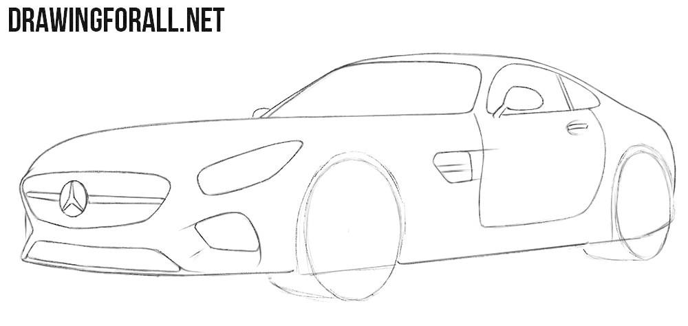 6 how to draw a mercedes benz amg gt jpg