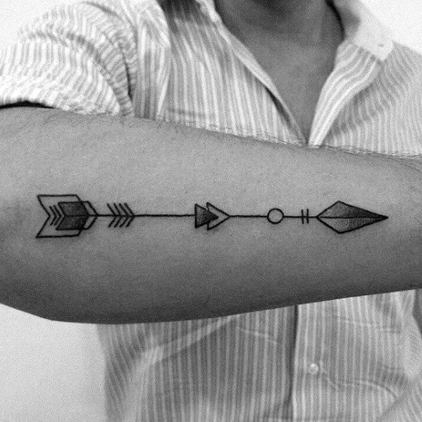 40 simple arrow tattoo designs for men sharp ink ideas 17 jpg