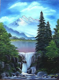 8a89e50b46f679810c763014055d6839 waterfall drawing waterfall paintings jpg