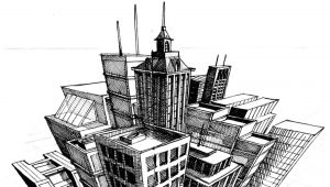 3 Point Perspective Drawing Ideas A Step by Step Tutorial On the Basics Of Three Point Perspective