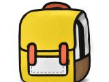 3d Cartoon Drawing Backpack Aliexpress Com Kup New Fashion 2d Bags Novelty School Bag 3d