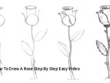 3d Drawing Ideas Step by Step How to Draw A Rose Step by Step Easy Video 3d Flower Pop Up Card