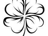 4 Leaf Clover Drawing Easy An Art Graphic Of Four Leaf Clover Coloring Page Coloring Clover