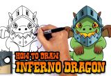 Battlefield 1 Drawing Easy How to Draw Inferno Dragon Clash Royale Youtube