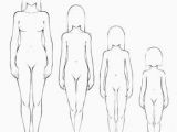 Body Drawing Anime Female Proportions at Different Ages by Styrbjorna On