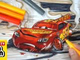 Cars 3 Drawing Easy How to Draw Cars 3 Lightning Mcqueen Crashed Badly Injured Easy Step