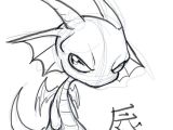Cartoon Drawing Of Dragons Chibi Dragon Chibi Dragon by Nocturnalmoth On Deviantart Lineart