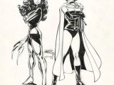 Cartoon Drawing Queen Dark Phoenix and Black Queen by John byrne byrne Victim