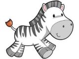 Cartoon Drawing Zebra Children S Wall Decals Cartoon Cute Baby Zebra Cute Stuff Baby