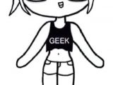 Cartoon Zoella Drawing Geek Girl Template Chibi