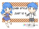 Chibi Anime Drawing Custom Chibi Drawing Art Commission Sketchmob
