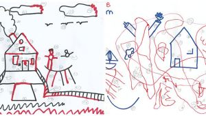 Child Drawing Things Upside Down Test Draws On Doodles to Spot Signs Of Autism Spectrum Autism