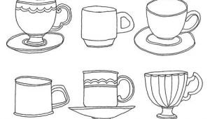 Coffee Mug Drawing Easy Tea Cups Tea Cup Drawing Drawings Easy Drawings