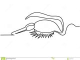 Continuous Line Drawing Eye Woman Eye Make Up Stock Vector Illustration Of Contourline 103076744