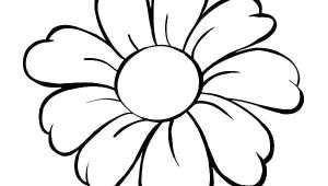 Cool Easy Flowers to Draw Daisy Coloring Pages Simple Flower Drawing Printable