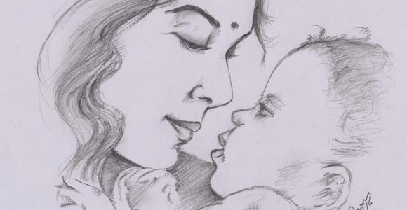 Cute Drawing Mom My Pencil Drawing Of Indian Mother Portraits In 2019 Drawings