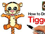 Cute Drawing Winnie the Pooh How to Draw Tigger Easy Winnie the Pooh Kids Drawing Pinterest