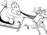 Cute Easy Christmas Drawings Step by Step How to Draw Santa Clause Reindeers and Flying Sleigh for