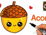 Cute Easy Drawings Youtube How to Draw A Cute Acorn Easy Youtube Drawing and Art Cute