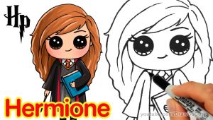 Cute Girl Drawing Youtube How to Draw Hermione Easy Harry Potter Youtube