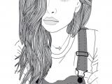 Cute Girl Hair Drawing Pin by Nimra On Sketches Tumblr Outline Girl Outlines