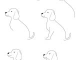 Directed Drawing Of A Dog How to Draw A Puppy Learn How to Draw A Puppy with Simple Step by