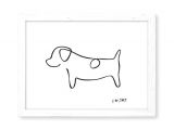 Dog Drawing Jake Jrt Print Abstract Jack Russell Terrier Line Drawing Home Decor