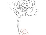 Draw A Rose with A Stem How to Draw A Rose Simple Step by Step Doodle All Day Every Day