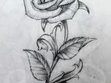 Draw A Rose with A Stem Rose and Stem Tattoo Art Tattoos Tattoo Drawings Rose Tattoos