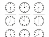 Draw Hands Quarter to and Past Math Worksheets Telling Time to the Half Hour