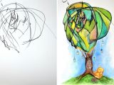 Drawing 2 Year Old Artist Turns Her 2 Year Old S Sketches Into Paintings J Aime L Art