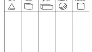 Drawing 3d Shapes Worksheet 3d Shape sort Color Draw Hkg Worksheets I I I I I I Eµ I