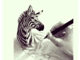 Drawing 3d Things 3d Zebra Crafty Drawings Art Art Drawings
