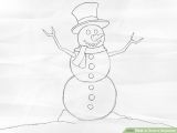 Drawing 6 Lines How to Draw A Snowman 8 Steps with Pictures Wikihow