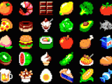 Drawing 8 Bit Characters 50 X 8bit Food Pixel Artist Justin Cyr source Pixel assist