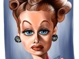 Drawing A Cartoon Ball Lucile Ball Caricatures Lucille Ball Caricature by Dardesign On